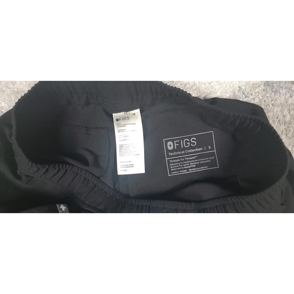 Figs‎ Med Scrubs Men's Black Joggers Technical Collection Sz SMALL LOT OF 2